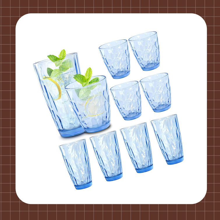 Thick glass drinking store glasses